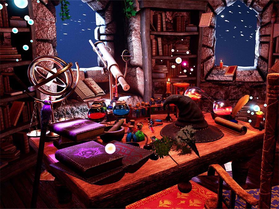 UE4/UE5 Wizard Room / 89+ Assets - cgshopee|cgshopee