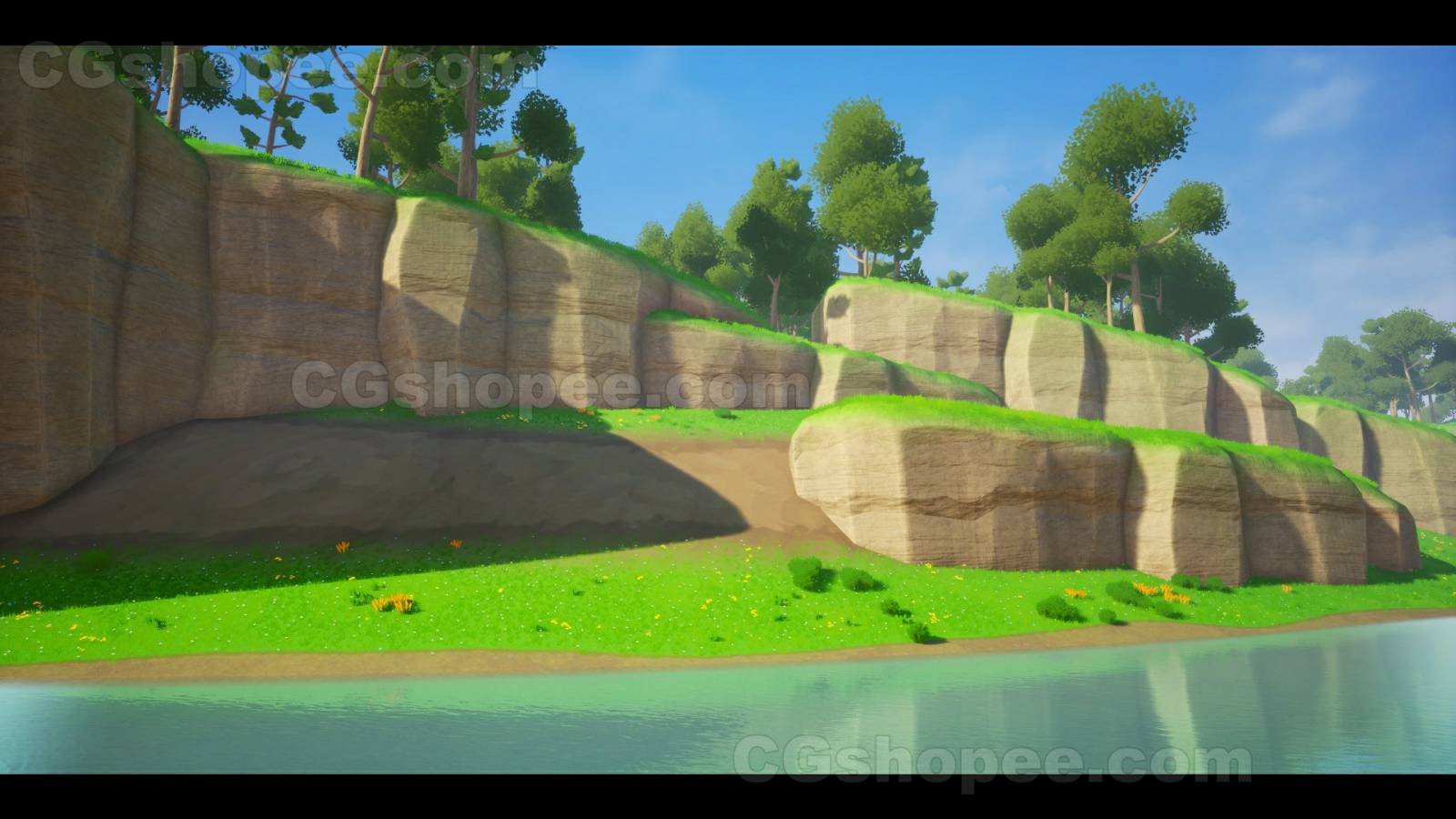 图片[2]|UE4/UE5 Stylized Landscape - cgshopee|cgshopee