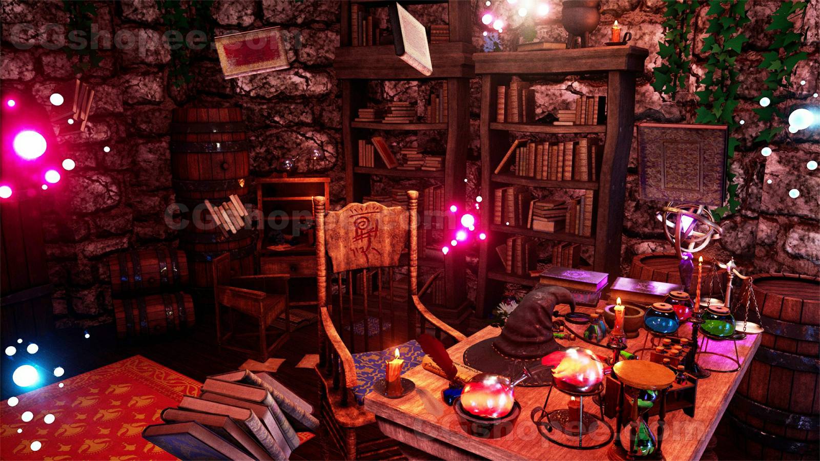 图片[5]|UE4/UE5 Wizard Room / 89+ Assets - cgshopee|cgshopee