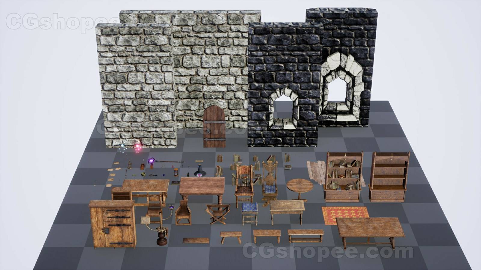 图片[13]|UE4/UE5 Wizard Room / 89+ Assets - cgshopee|cgshopee