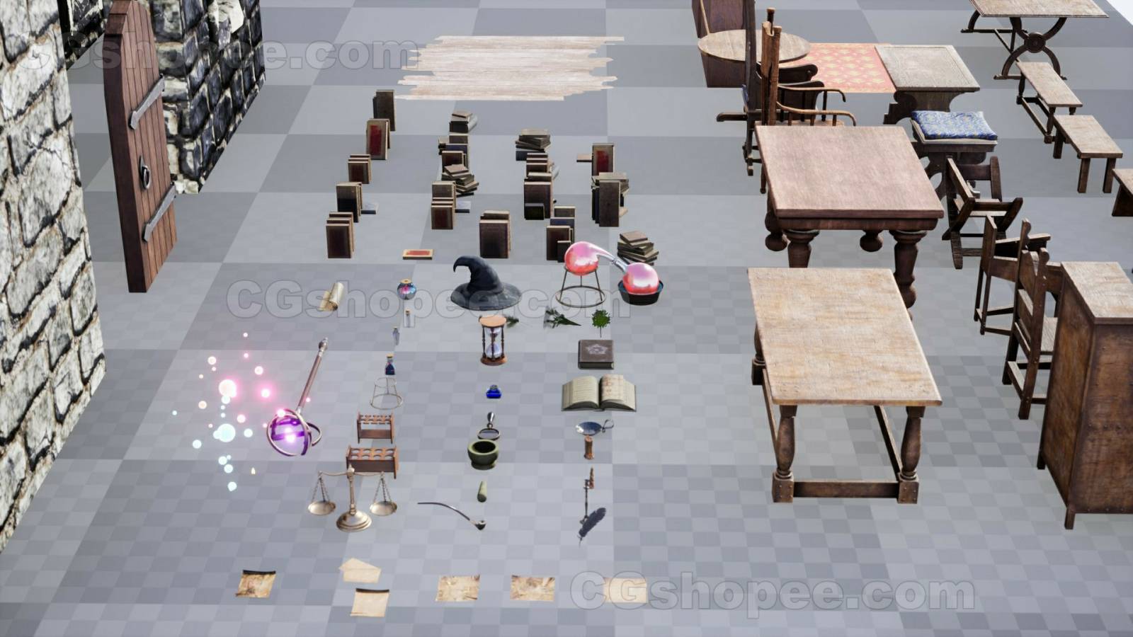 图片[14]|UE4/UE5 Wizard Room / 89+ Assets - cgshopee|cgshopee