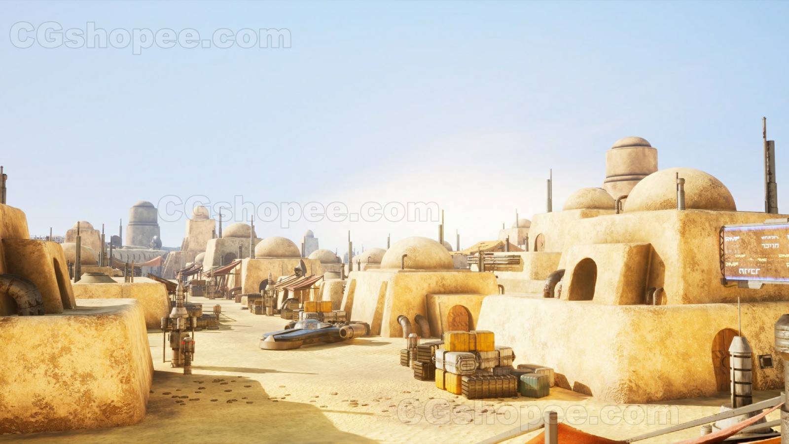 图片[4]|UE4/UE5 Desert Science Fiction City Modular Pack - cgshopee|cgshopee