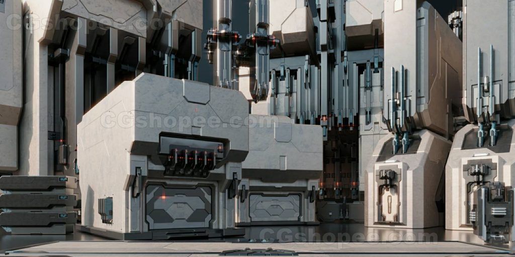 图片[10]|Space Base - Sci Fi Modules, Buildings & Environment Assets 3D Kitbash Pack - cgshopee|cgshopee