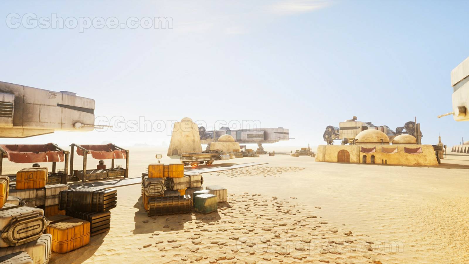 图片[12]|UE4/UE5 Desert Science Fiction City Modular Pack - cgshopee|cgshopee