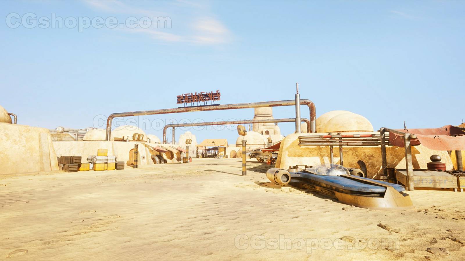 图片[15]|UE4/UE5 Desert Science Fiction City Modular Pack - cgshopee|cgshopee