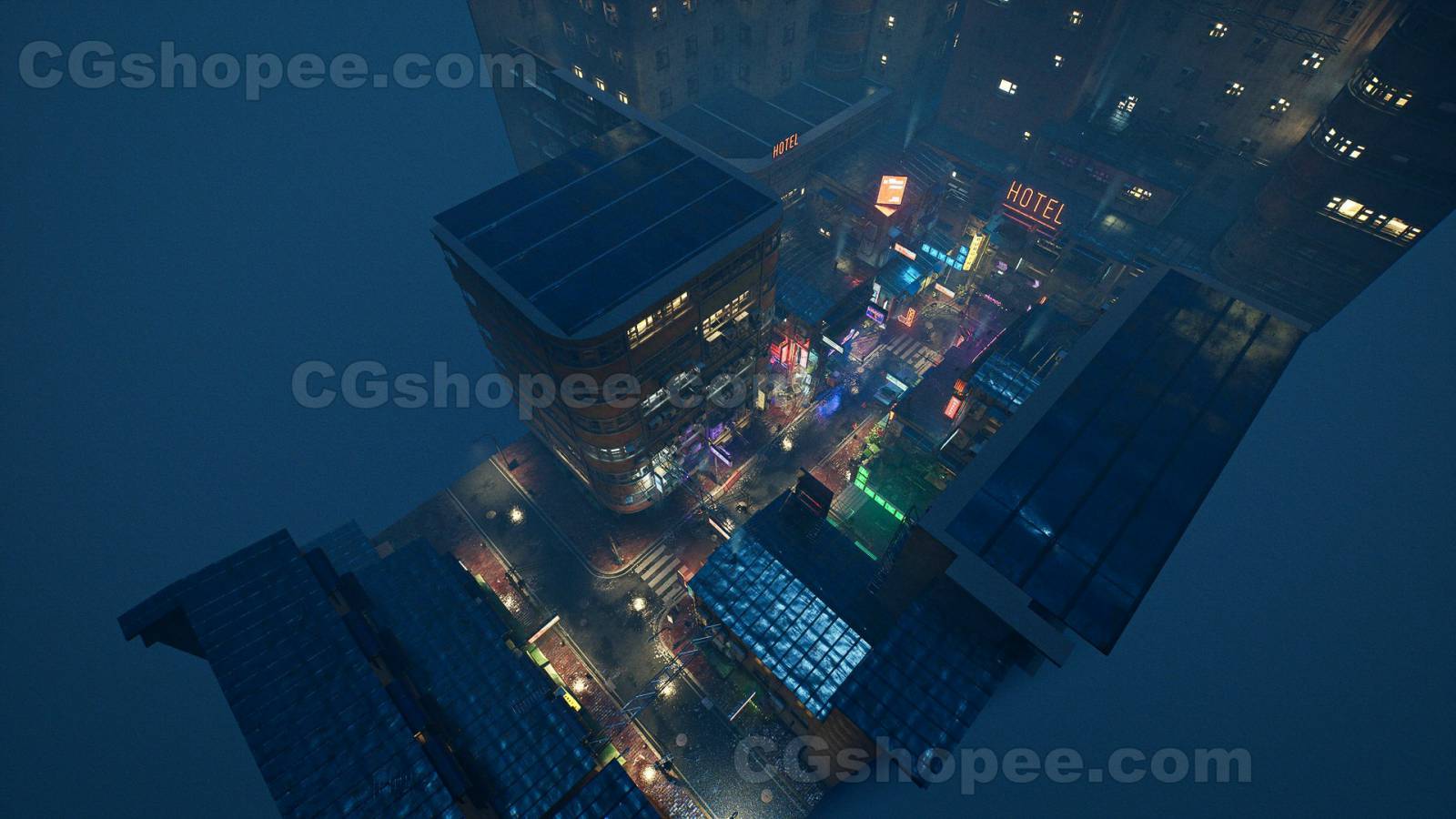 图片[8]|UE5.1+ Rainy Neon Streets - cgshopee|cgshopee