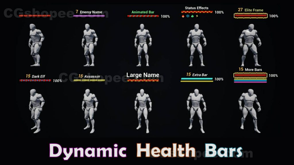 图片[1]|UE4/UE5 Dynamic Health Bars - cgshopee|cgshopee