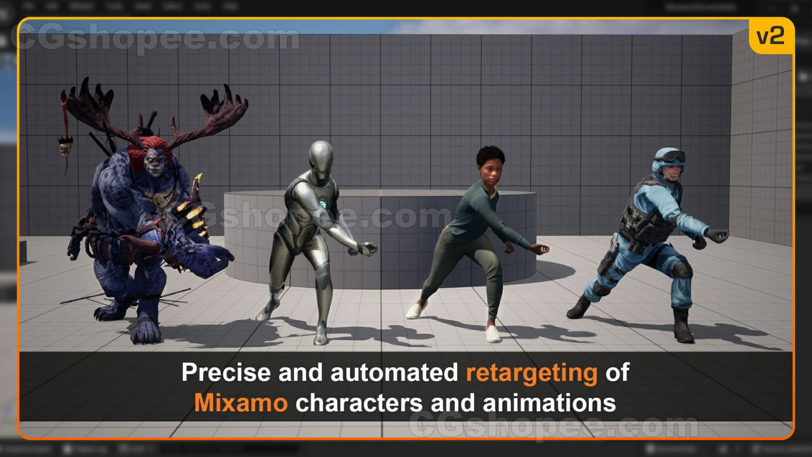 图片[1]|UE5 Mixamo Animation Retargeting 2 - cgshopee|cgshopee