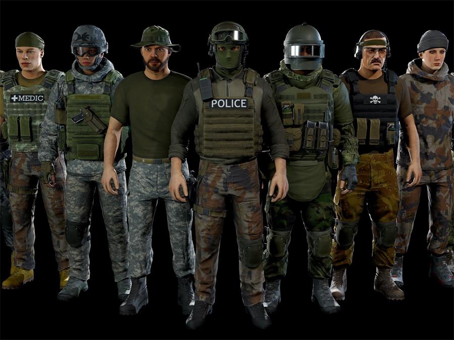 UE4/UE5 Modular military character 2 - cgshopee|cgshopee