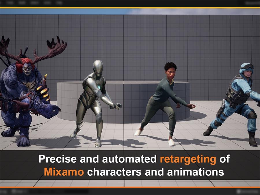 UE5 Mixamo Animation Retargeting 2 - cgshopee|cgshopee