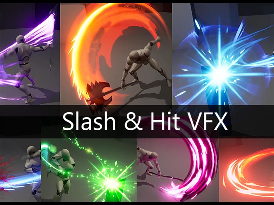 UE5 Slash and Hit VFX (with SFX) - cgshopee|cgshopee