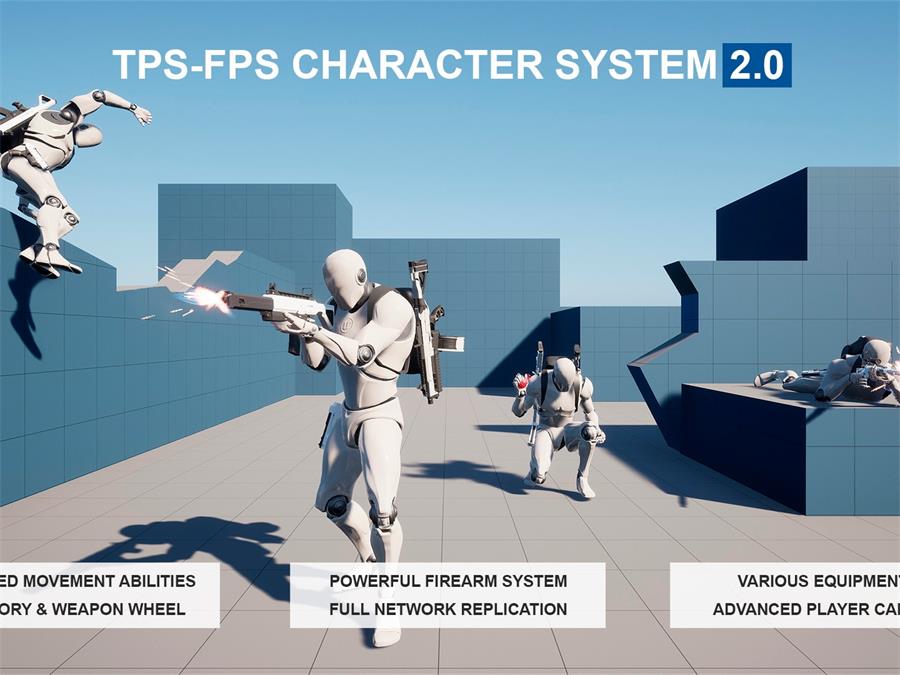 UE5.2+ TPS-FPS Character System v2 - cgshopee|cgshopee