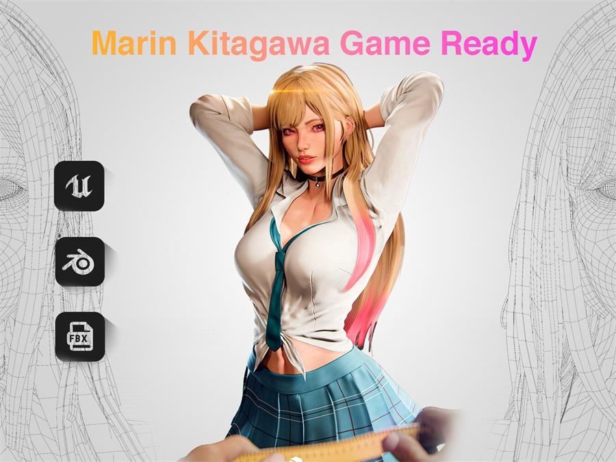 UE4.27 Marin Kitagawa - My Dress-Up Darling - cgshopee|cgshopee