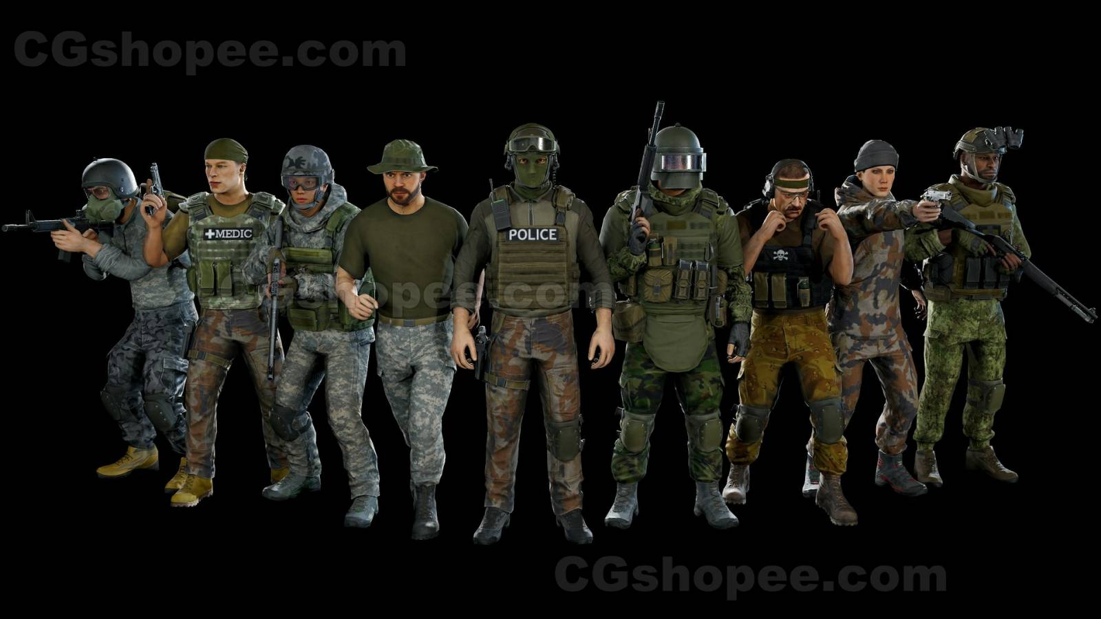 图片[2]|UE4/UE5 Modular military character 2 - cgshopee|cgshopee