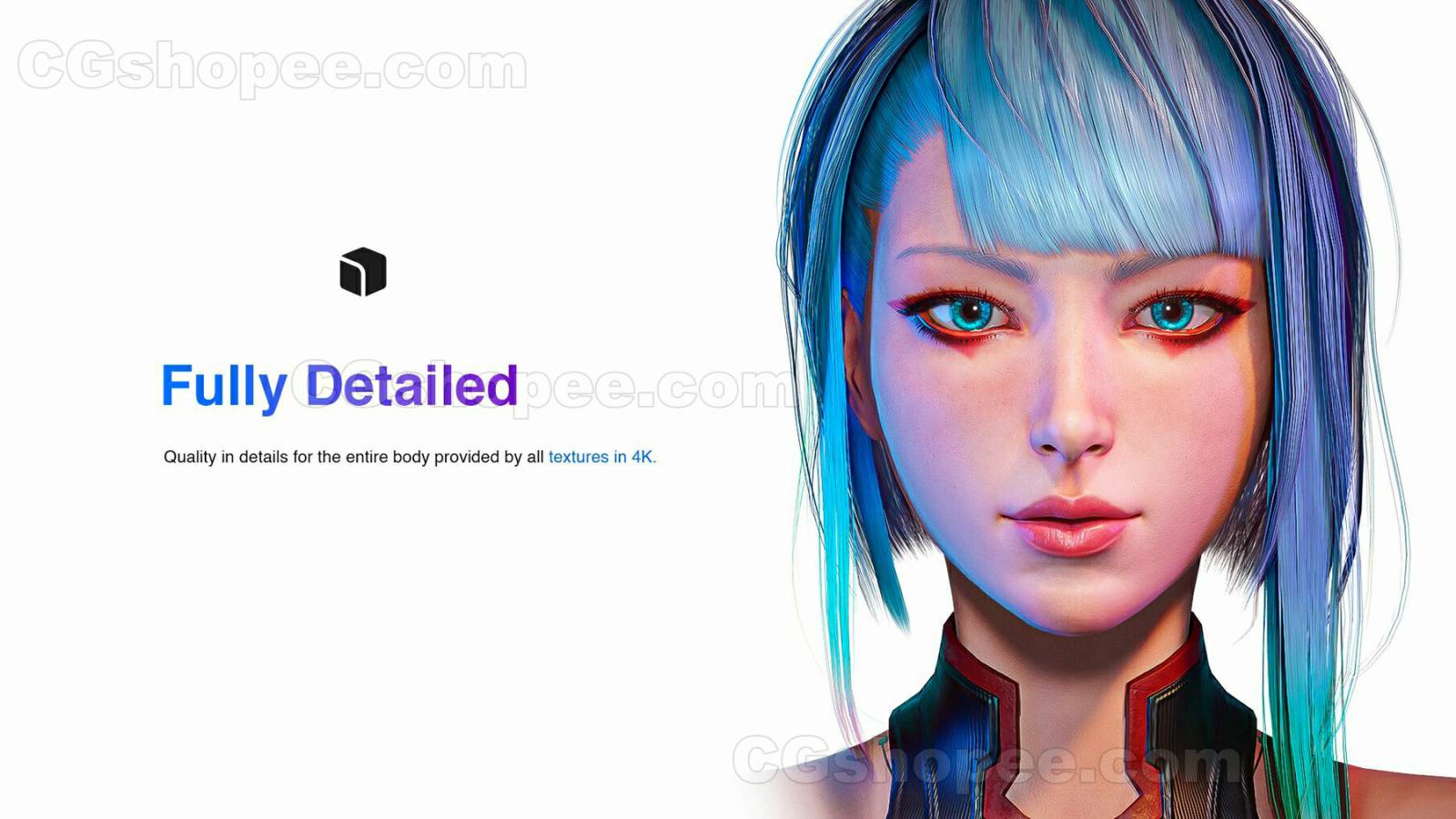 图片[2]|UE4.27 Lucy Cyberpunk Edgerunner - Game Ready 3D model - cgshopee|cgshopee