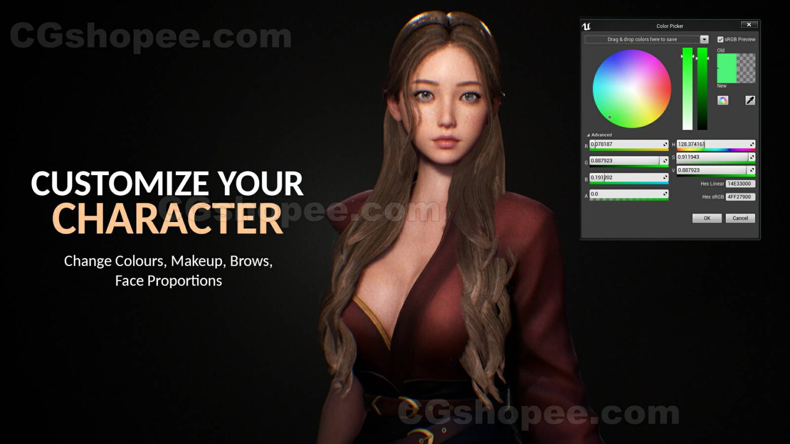 图片[2]|UE4/UE5 F2 Katana Girl Satomi - cgshopee|cgshopee