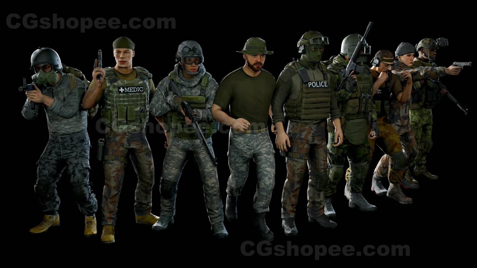 图片[3]|UE4/UE5 Modular military character 2 - cgshopee|cgshopee