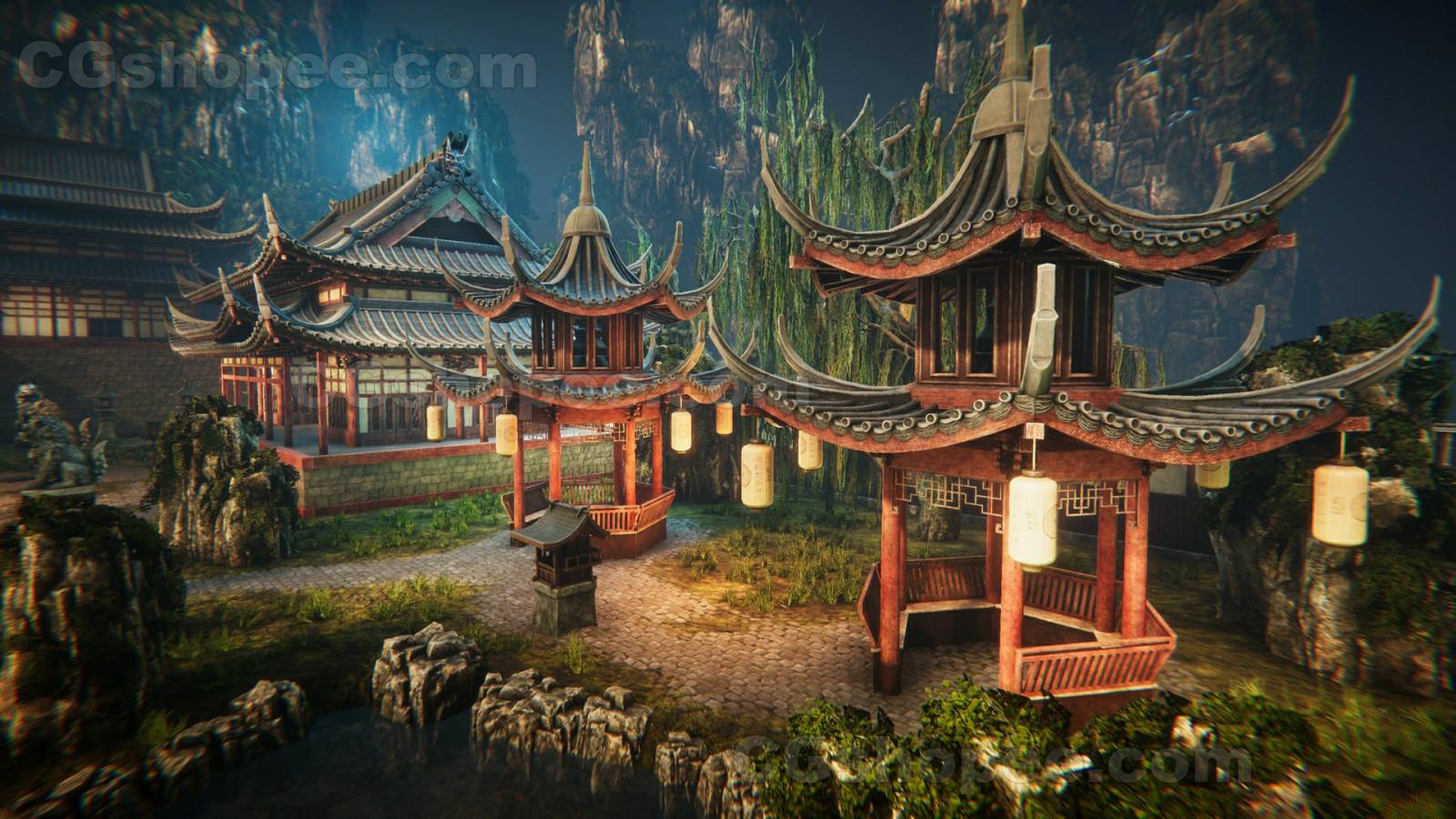 图片[4]|UE5 Asian architecture - cgshopee|cgshopee