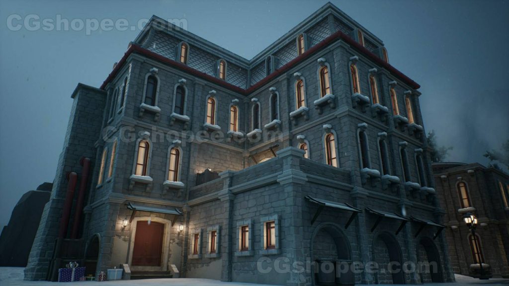 图片[4]|UE5.1+ Stylized winter city environment - cgshopee|cgshopee