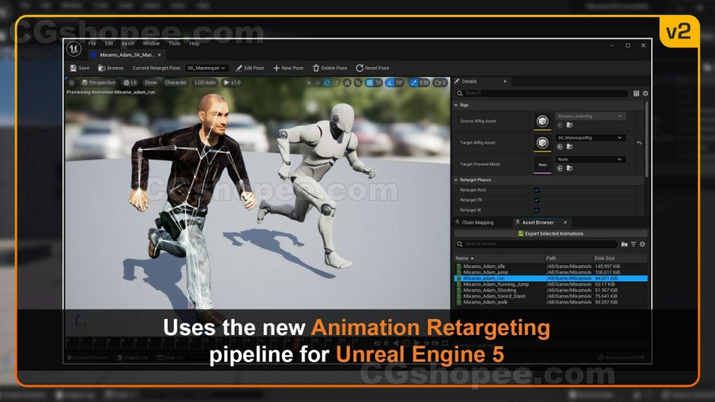 图片[4]|UE5 Mixamo Animation Retargeting 2 - cgshopee|cgshopee