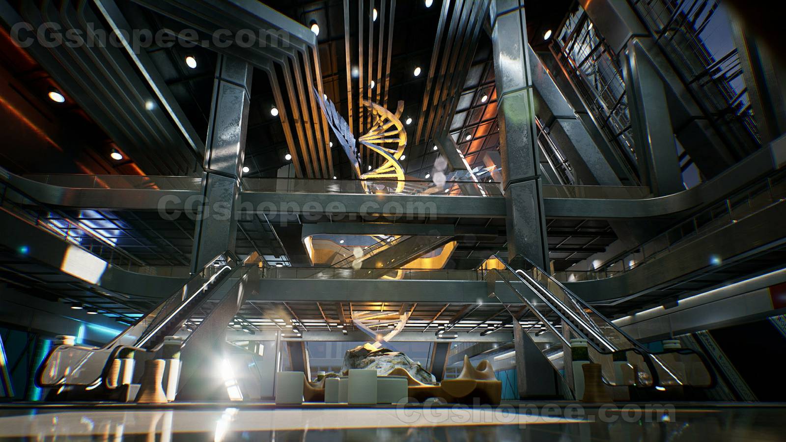 图片[4]|UE4/UE5 Shopping Mall Environment Kit - cgshopee|cgshopee