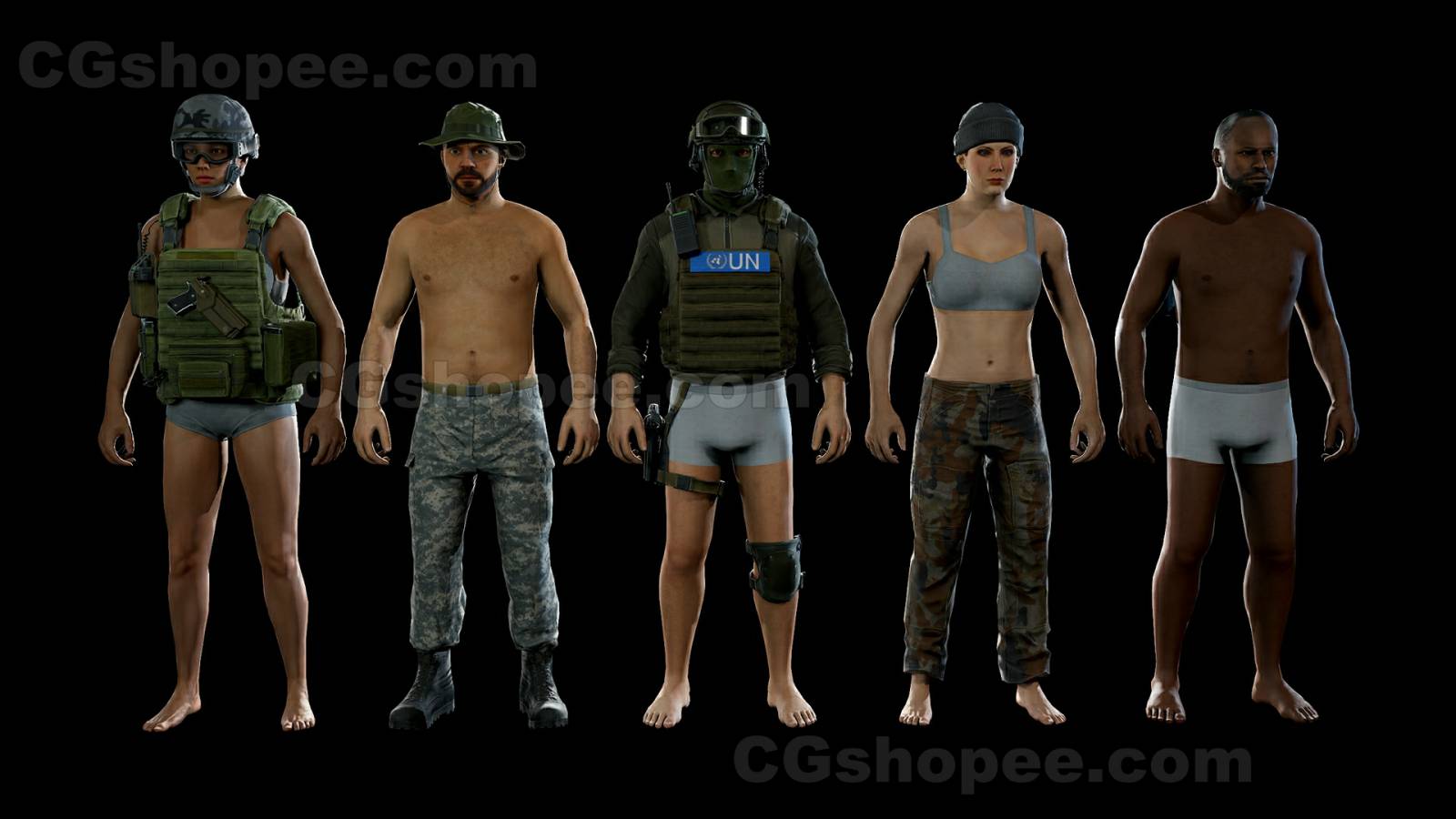 图片[8]|UE4/UE5 Modular military character 2 - cgshopee|cgshopee