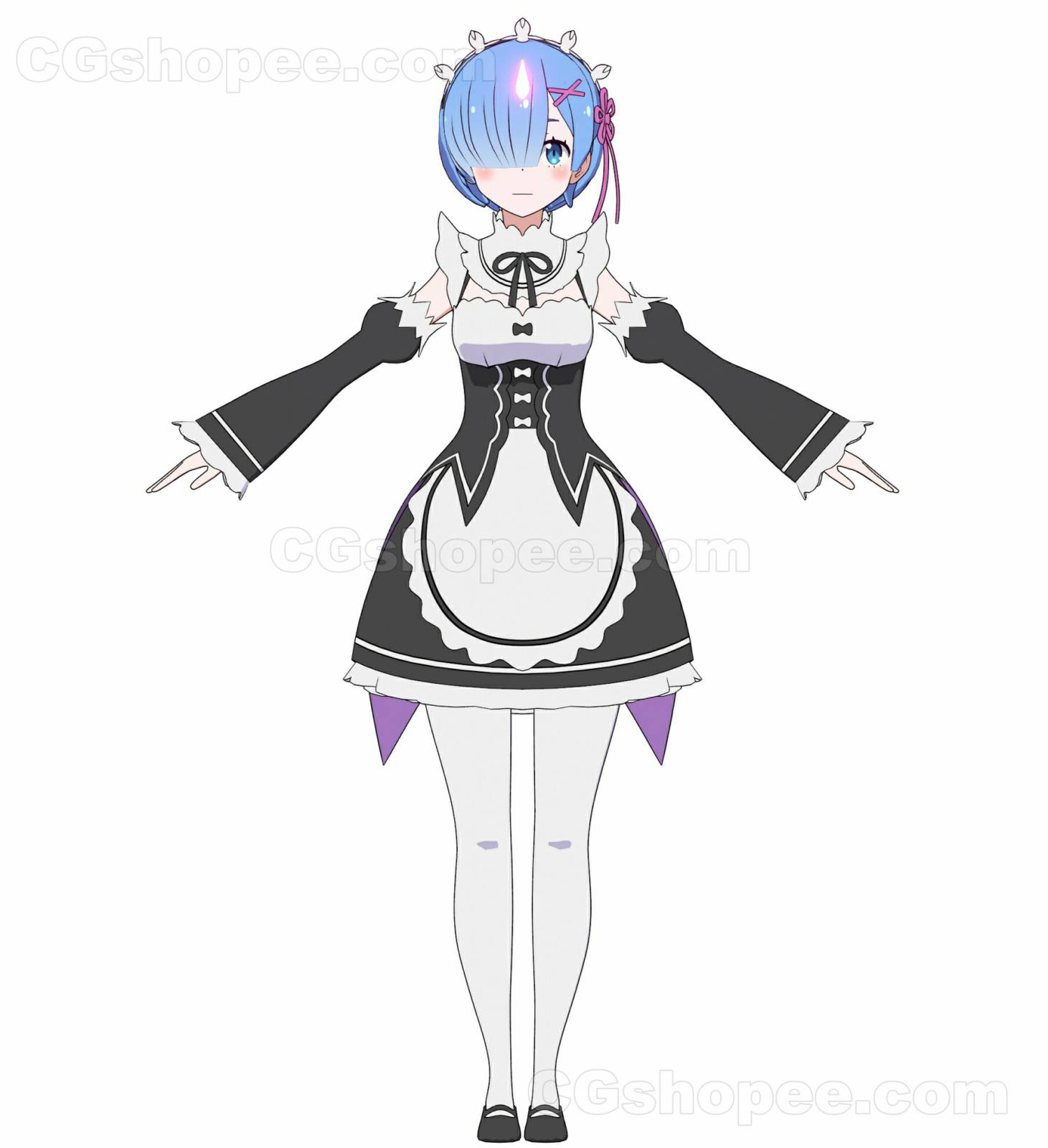 图片[8]|Pack Ram & Rem - Re Zero Model 3D - Blender - cgshopee|cgshopee