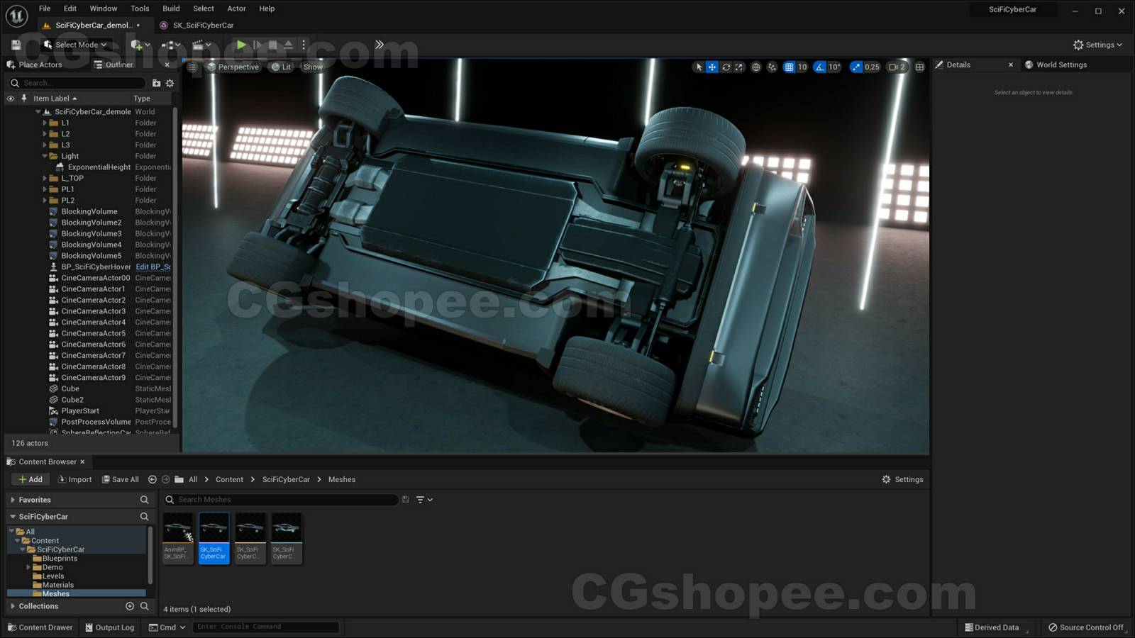 图片[11]|UE4/UE5 SciFi Cyber Car - cgshopee|cgshopee