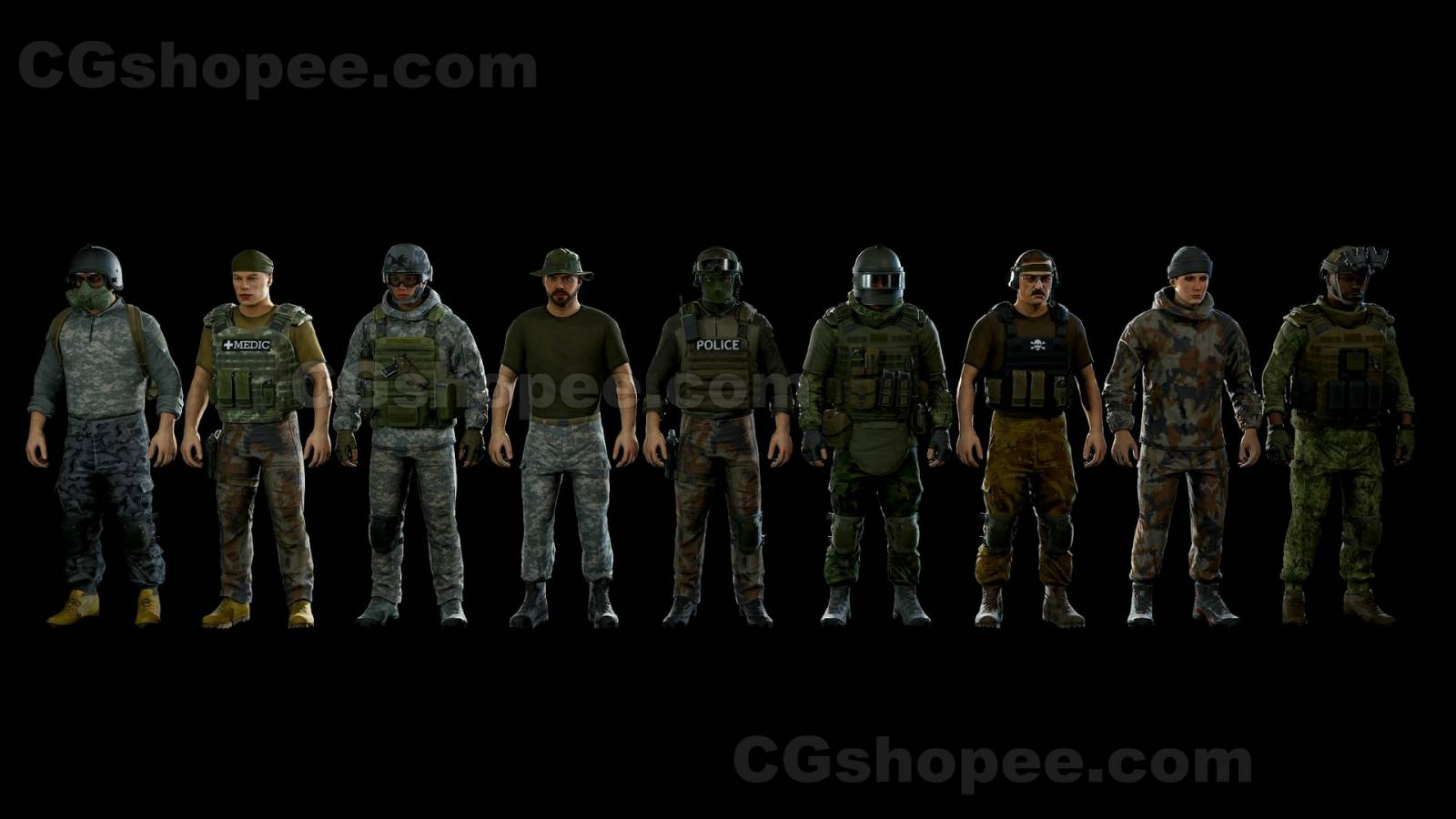 图片[13]|UE4/UE5 Modular military character 2 - cgshopee|cgshopee