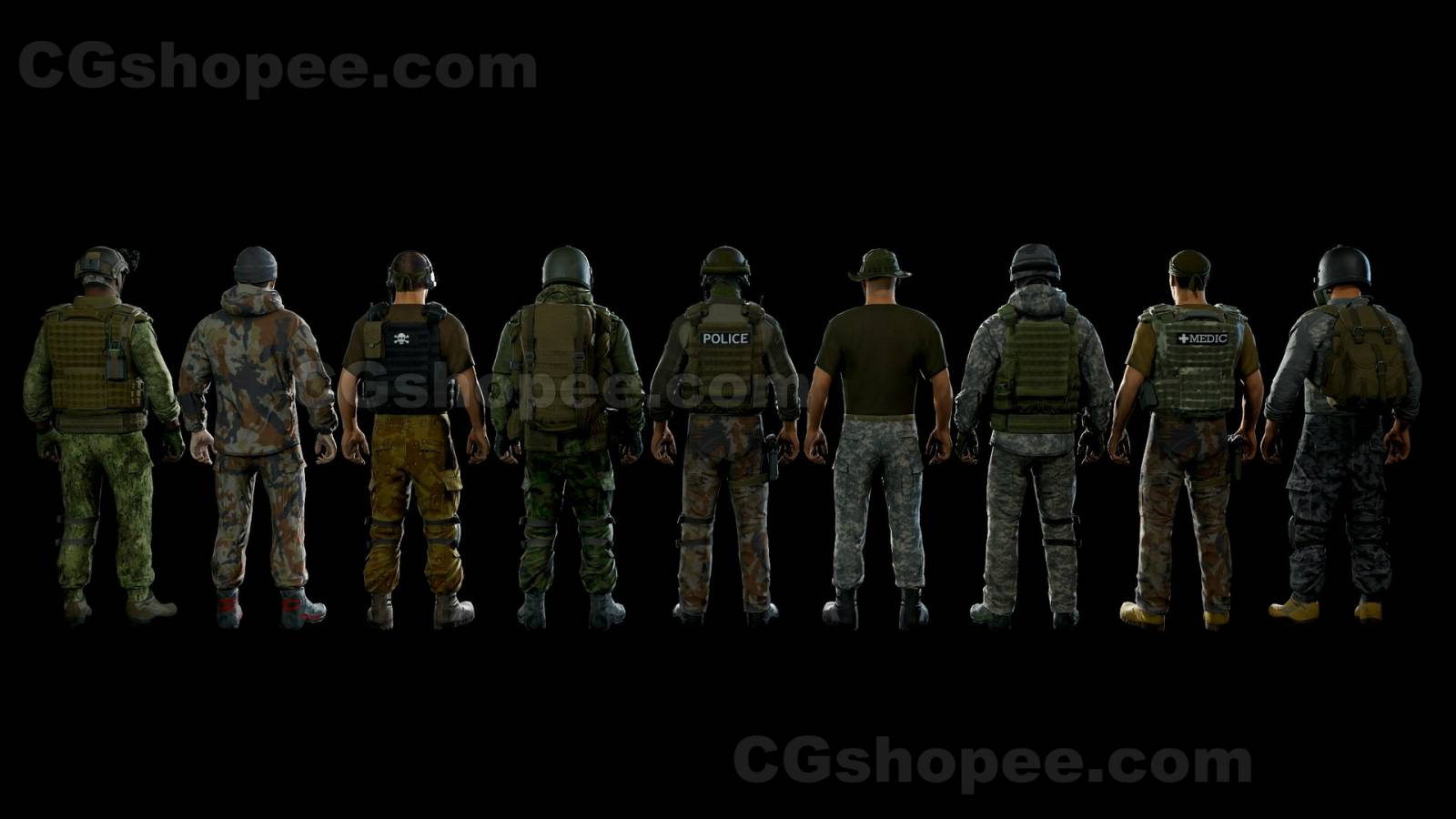 图片[14]|UE4/UE5 Modular military character 2 - cgshopee|cgshopee