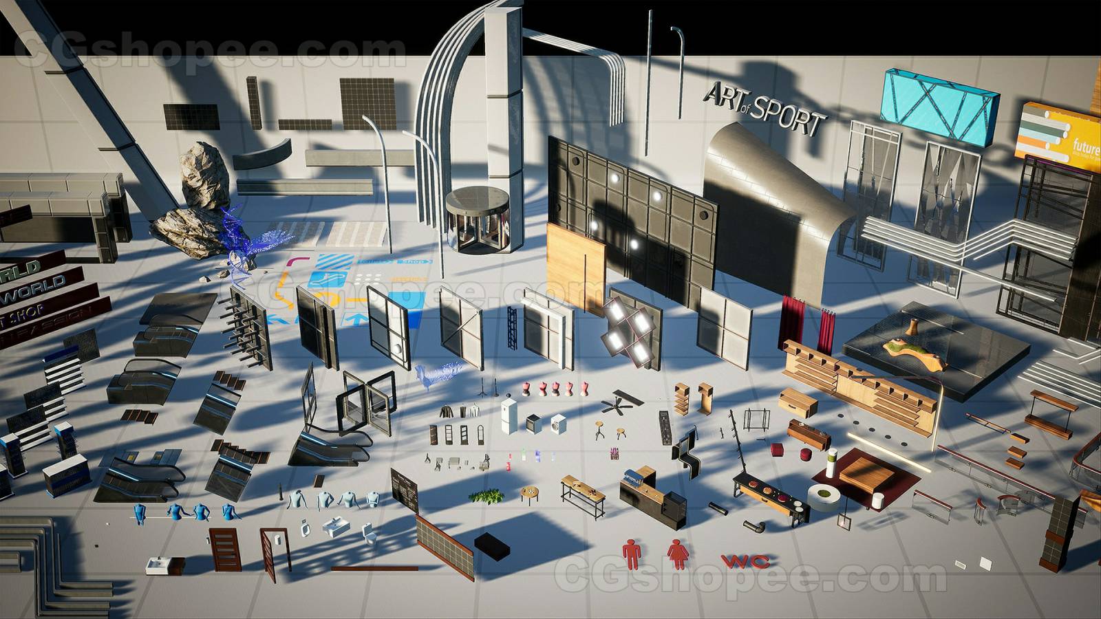 图片[16]|UE4/UE5 Shopping Mall Environment Kit - cgshopee|cgshopee