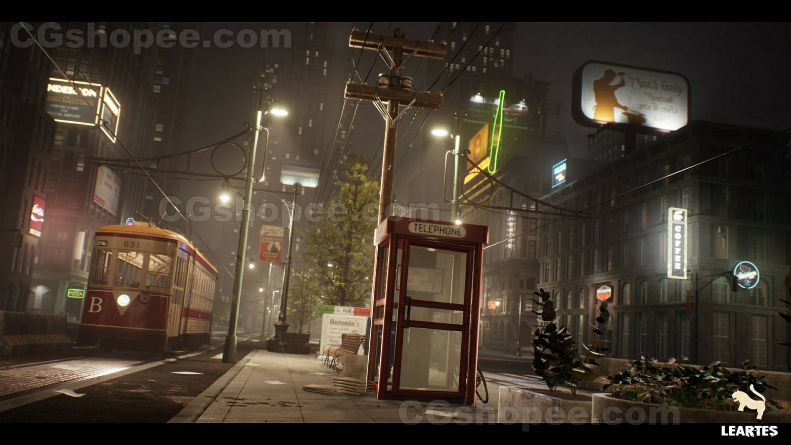 图片[21]|UE4/UE5 1950s NYC Environment Megapack + ULAT ( Modular with Interiors and Characters) - cgshopee|cgshopee