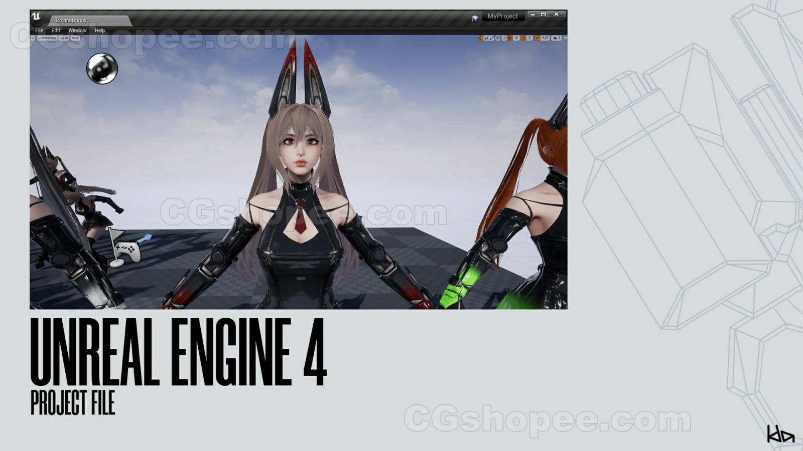 图片[7]|UE4/UE5 Cosmo Bunny Girl - cgshopee|cgshopee