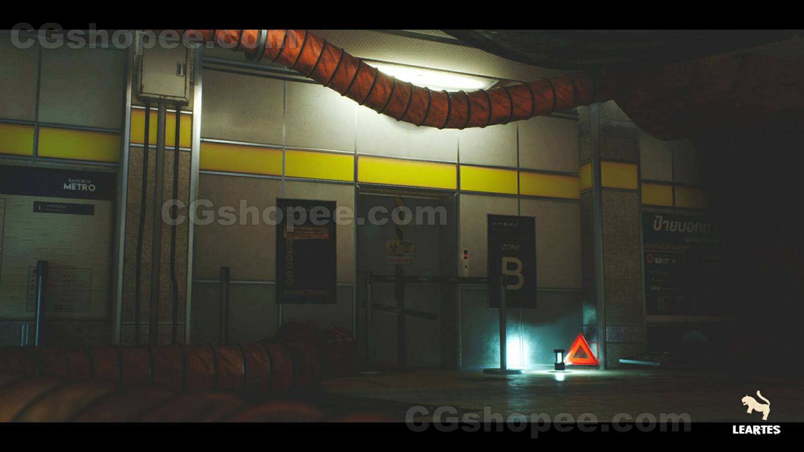 图片[3]|UE4/UE5 The Blue Metro 2029 + ULAT ( Post Apocalyptic Metro / Subway Environment ) - cgshopee|cgshopee