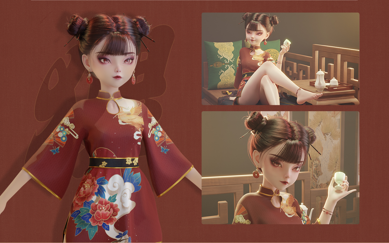 图片[1]|DAZ+Blender古風美少女《小狸》角色動畫制作教學[11G][Google雲盤] - cgshopee|cgshopee