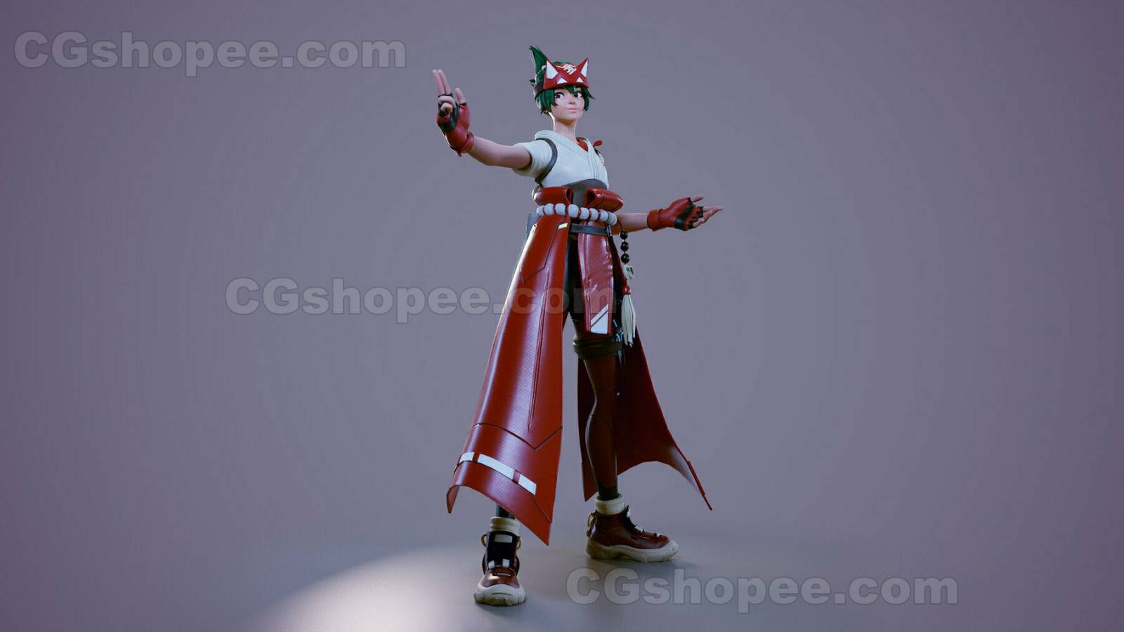 图片[1]|OverWatch Kiriko Fant Art – Maya 2022+ - cgshopee|cgshopee