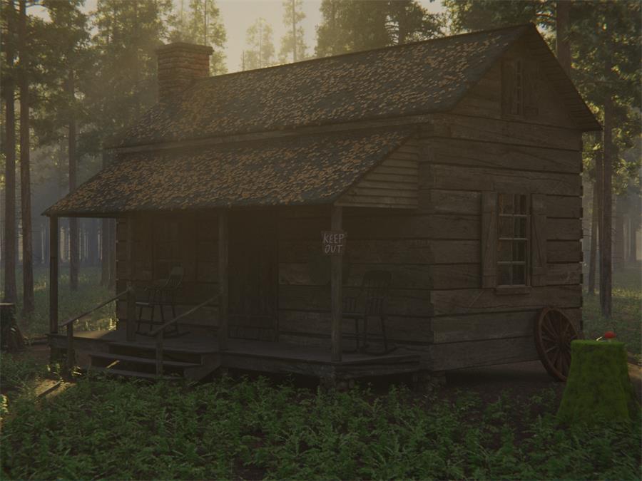 Cabin in the woods – Blender - cgshopee|cgshopee