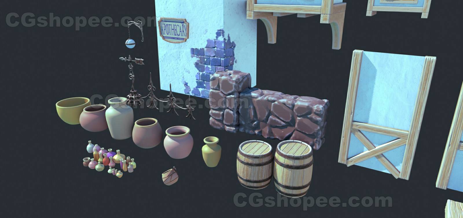 图片[3]|Stylized Apothecary Environment pack – Blender3.4+ - cgshopee|cgshopee