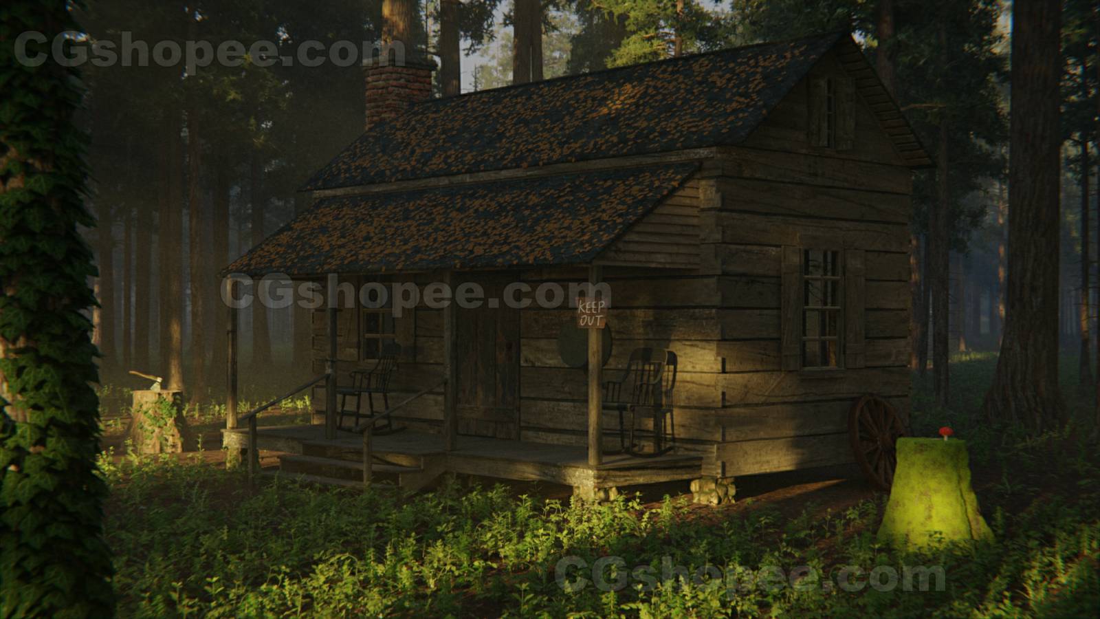 图片[10]|Cabin in the woods – Blender - cgshopee|cgshopee