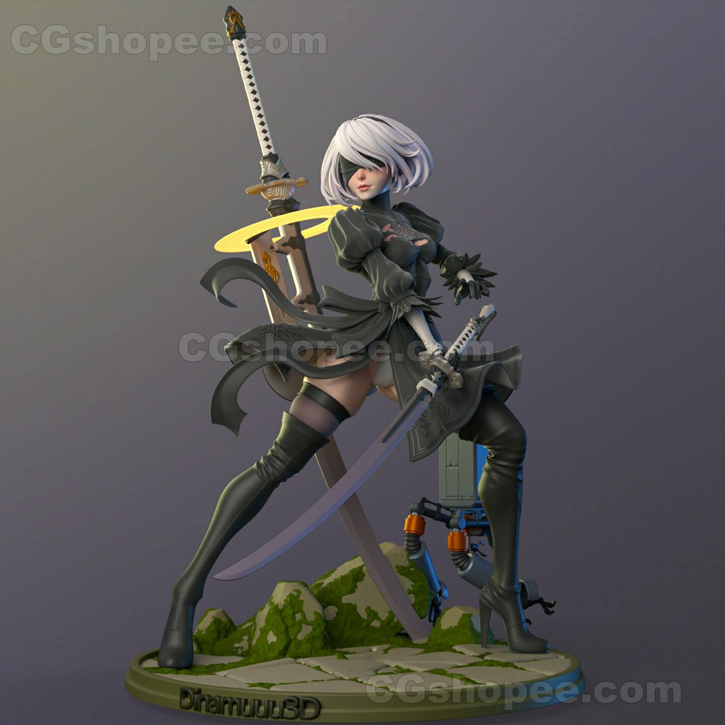 图片[1]|2B - Nier Automata 3D Print Model - cgshopee|cgshopee