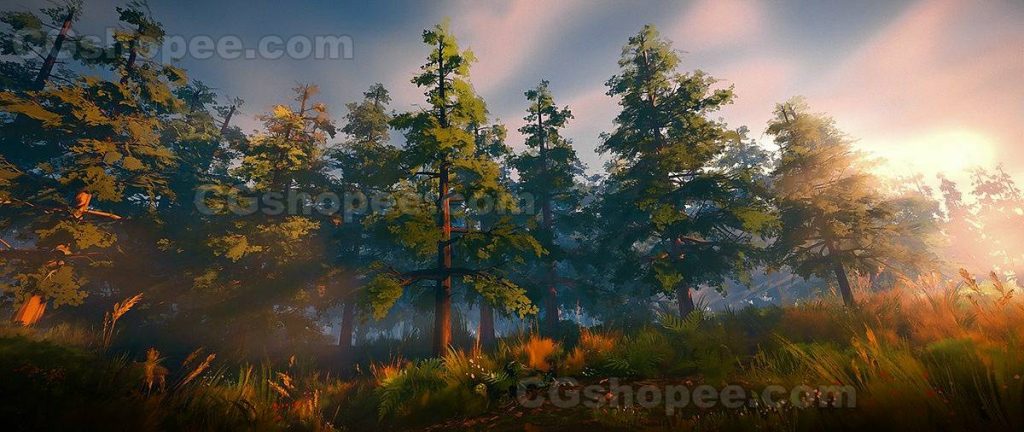 图片[5]|Stylized Trees And Plants Tree Library Flora Paint – Blender3.4+ - cgshopee|cgshopee