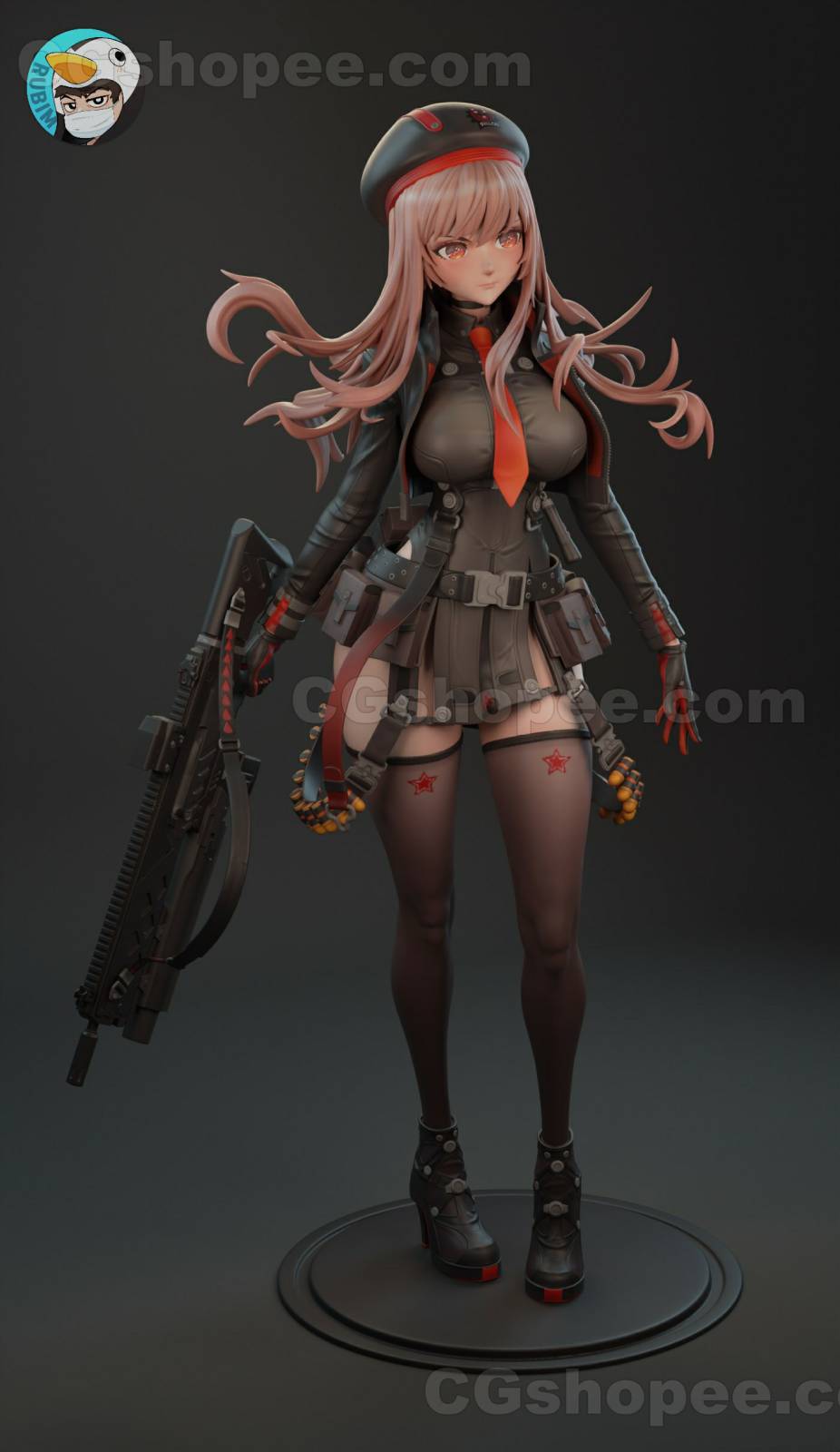 图片[2]|Goddess of Victory Nikke Rapi - 3D Print Model - cgshopee|cgshopee