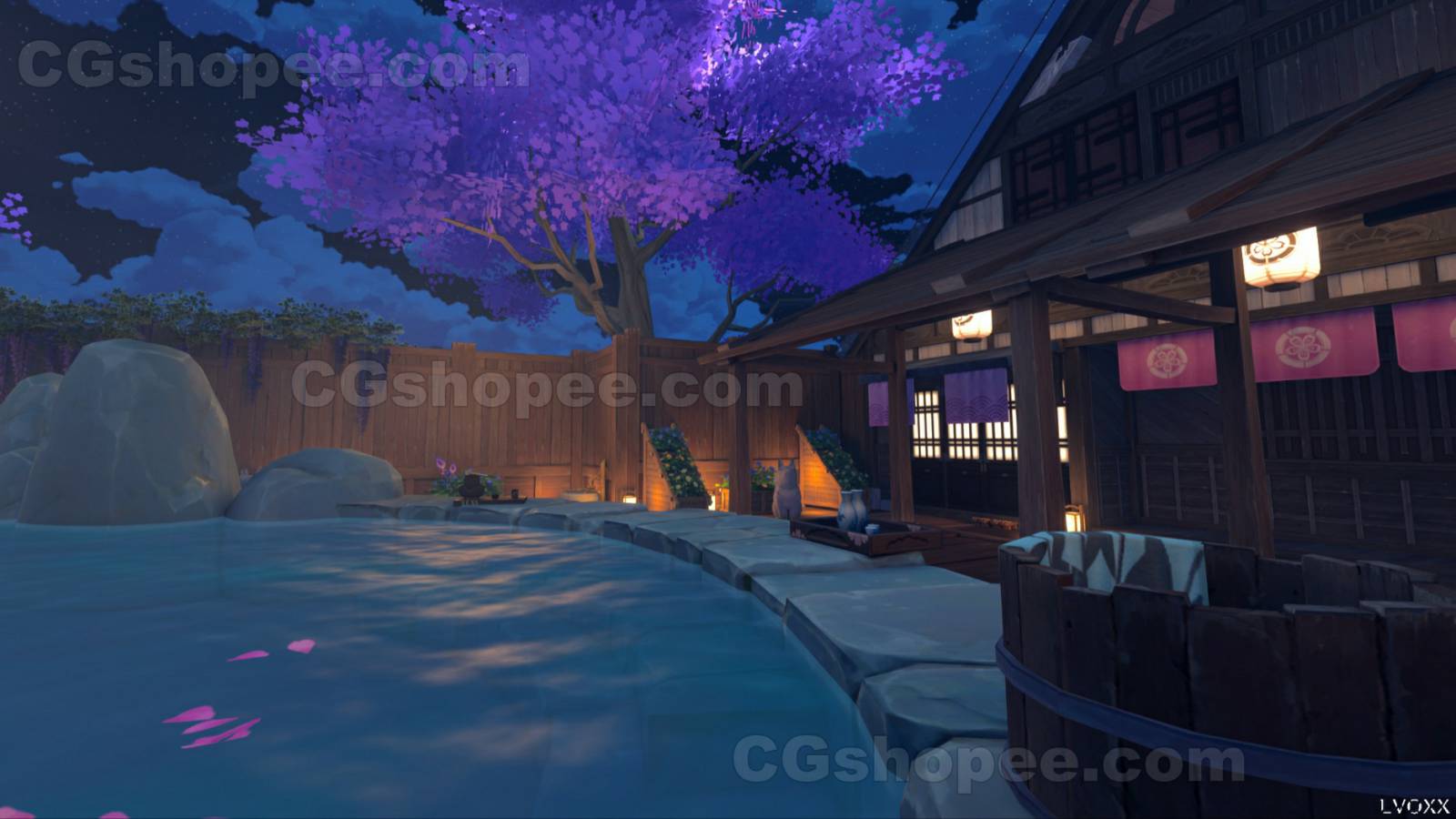 图片[3]|Hot Spring Bath – Blender - cgshopee|cgshopee