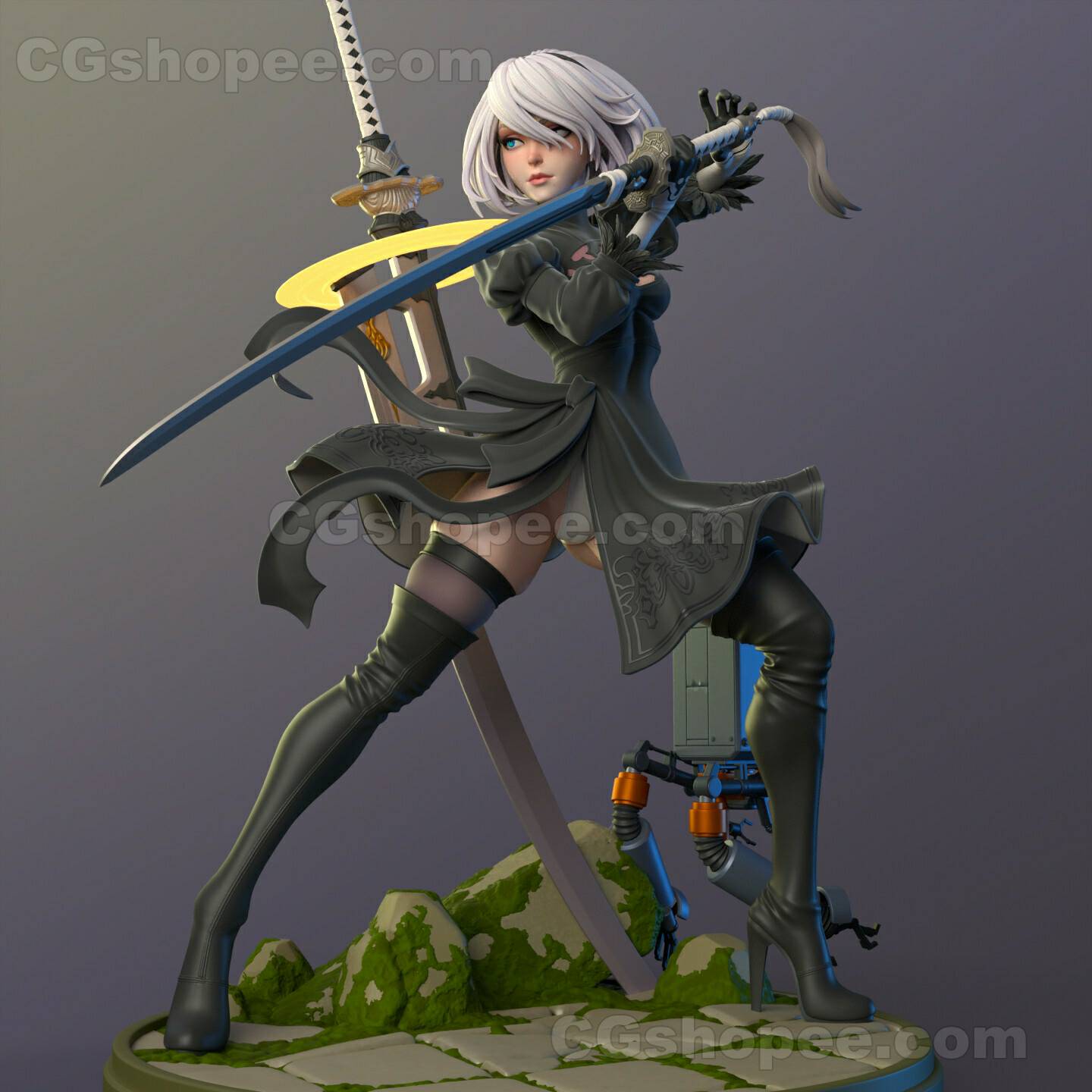 图片[4]|2B - Nier Automata 3D Print Model - cgshopee|cgshopee