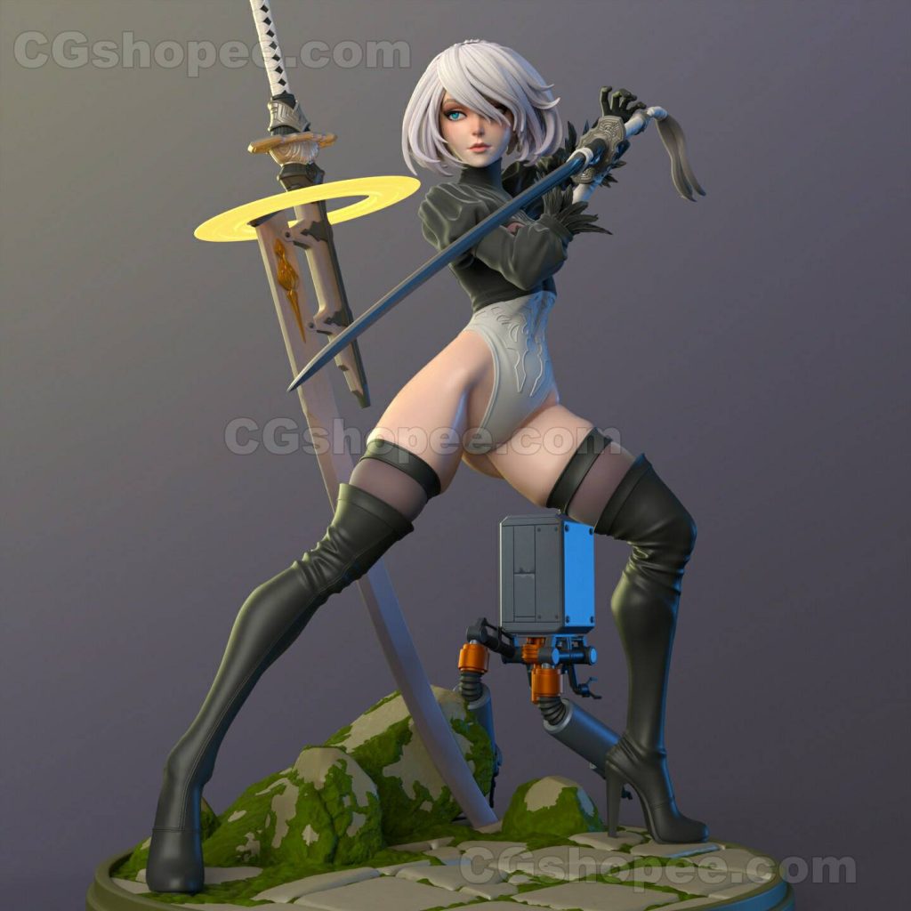 图片[6]|2B - Nier Automata 3D Print Model - cgshopee|cgshopee