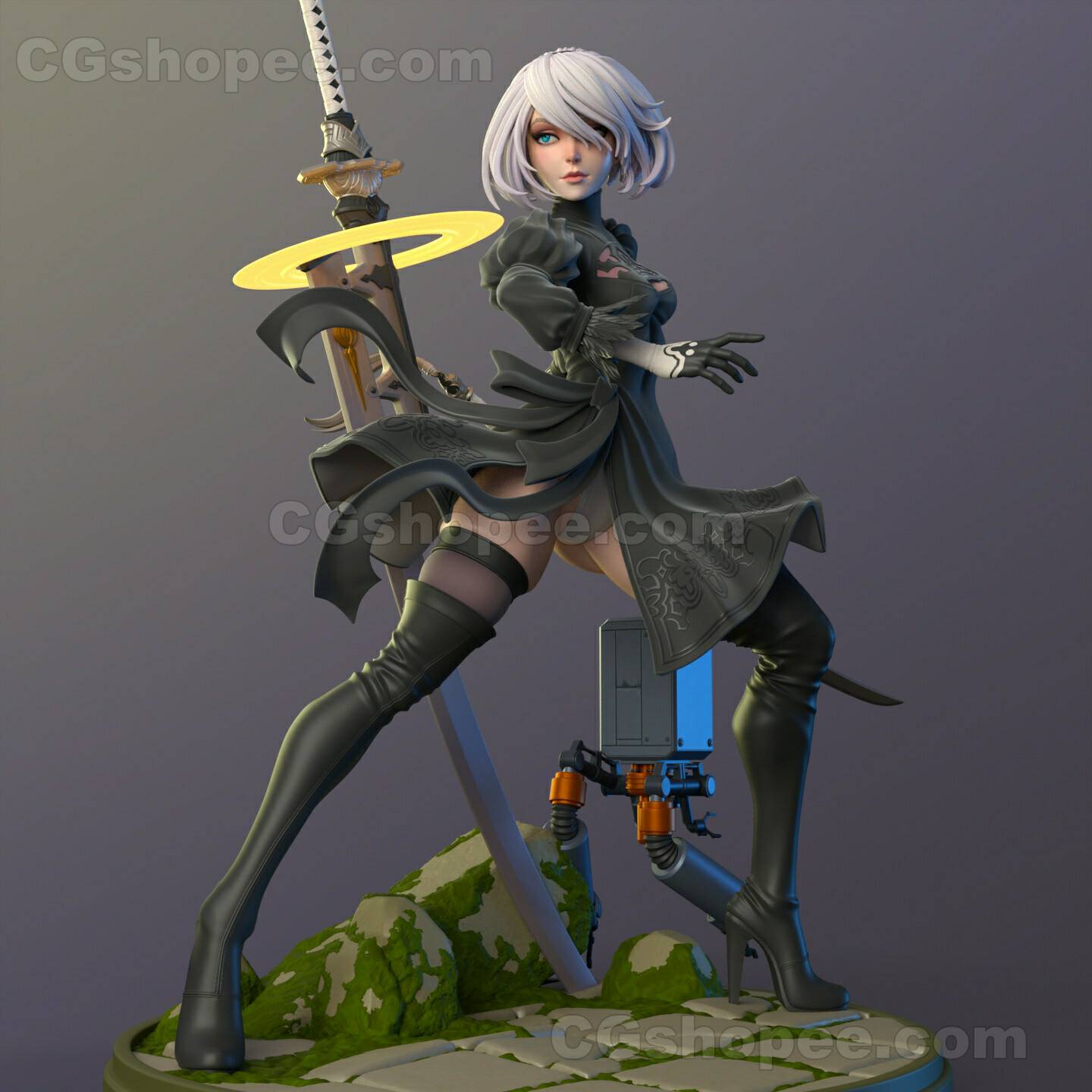 图片[7]|2B - Nier Automata 3D Print Model - cgshopee|cgshopee