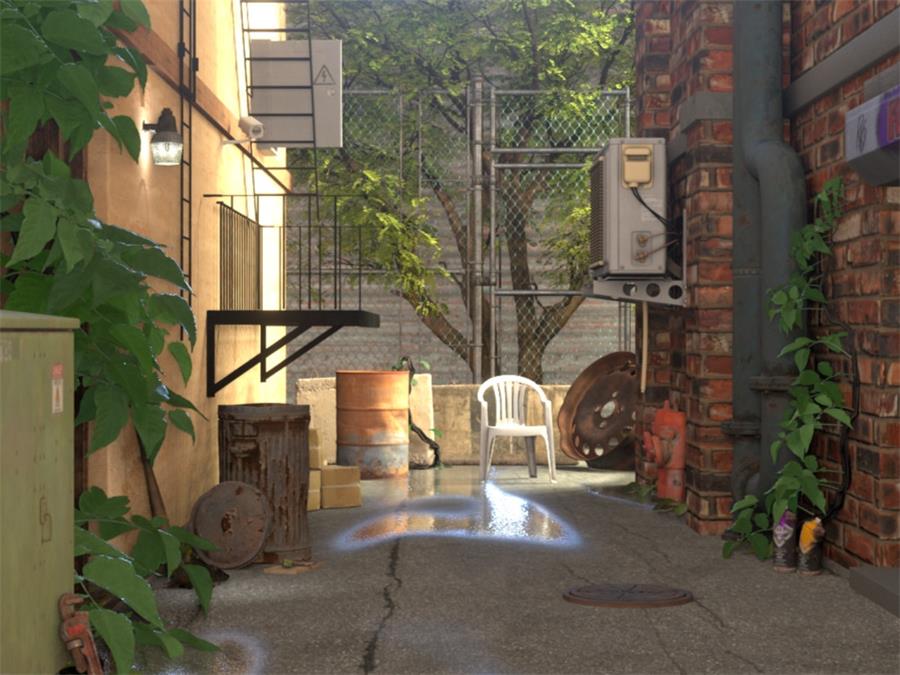 Summer Alley – Blender - cgshopee|cgshopee