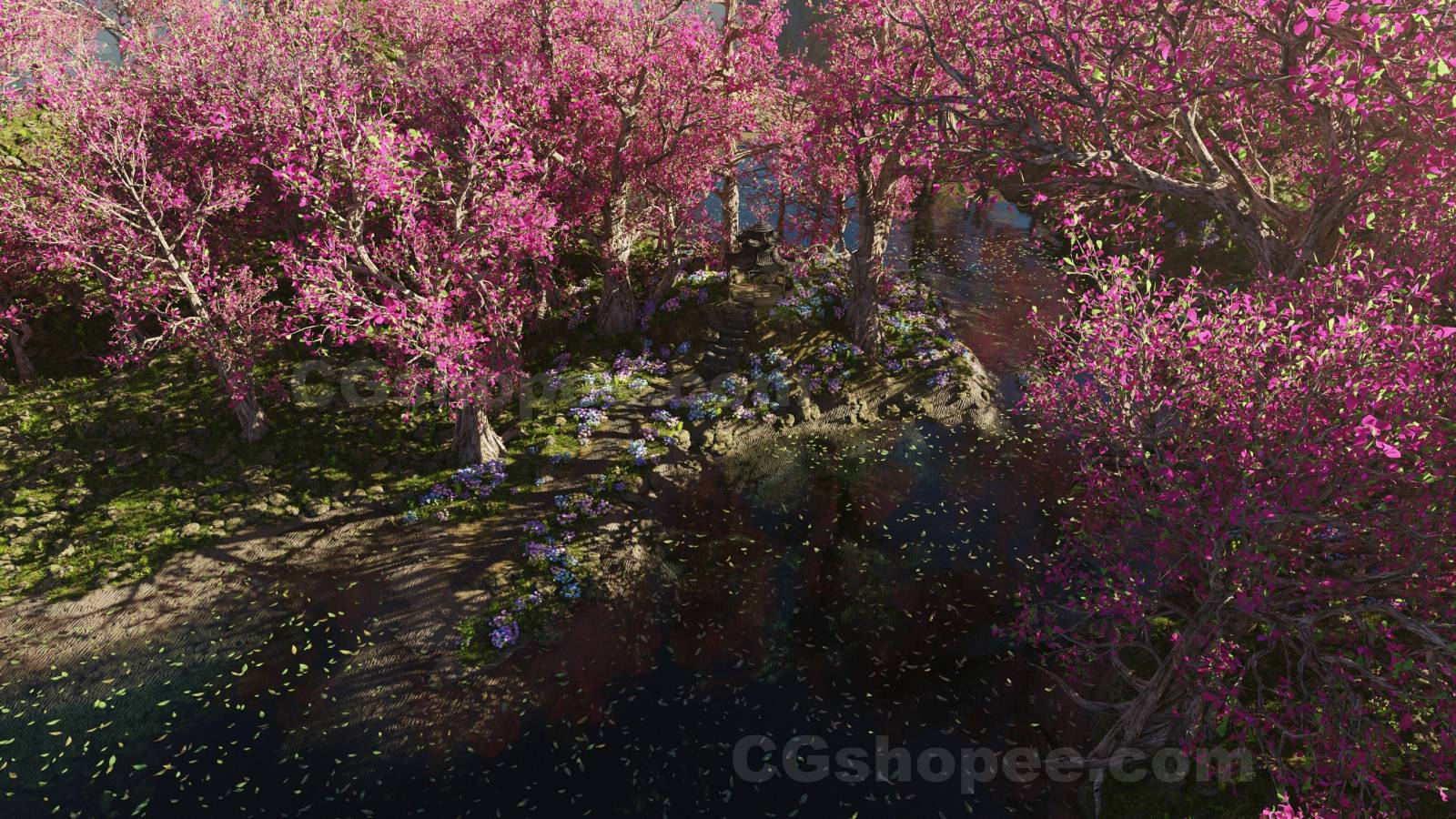 图片[6]|Japanese Gazebo Scene – Blender - cgshopee|cgshopee