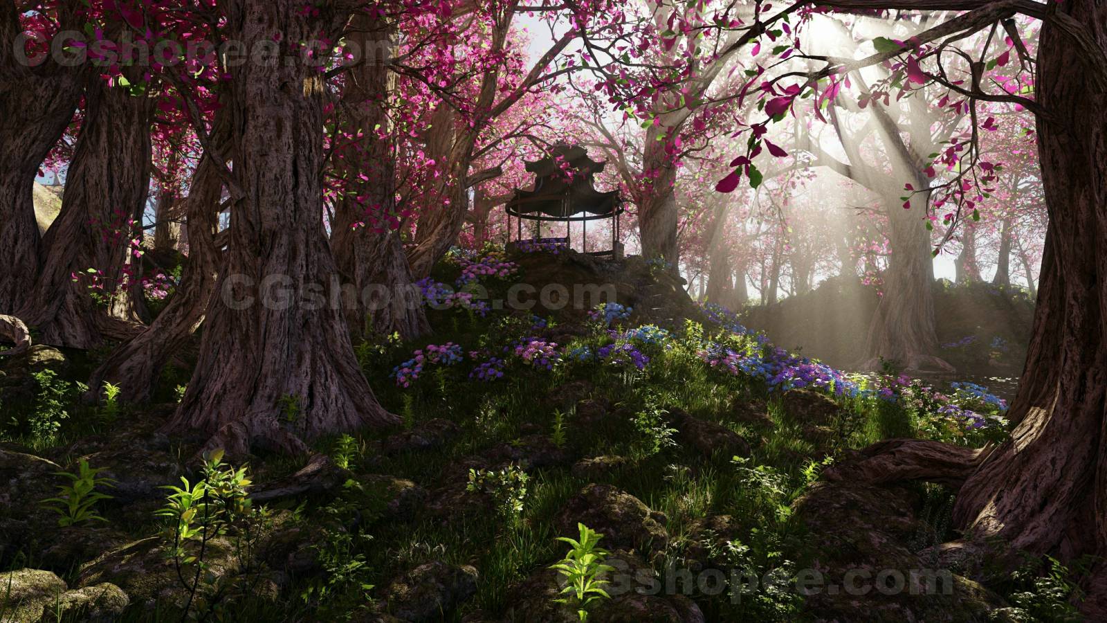 图片[8]|Japanese Gazebo Scene – Blender - cgshopee|cgshopee