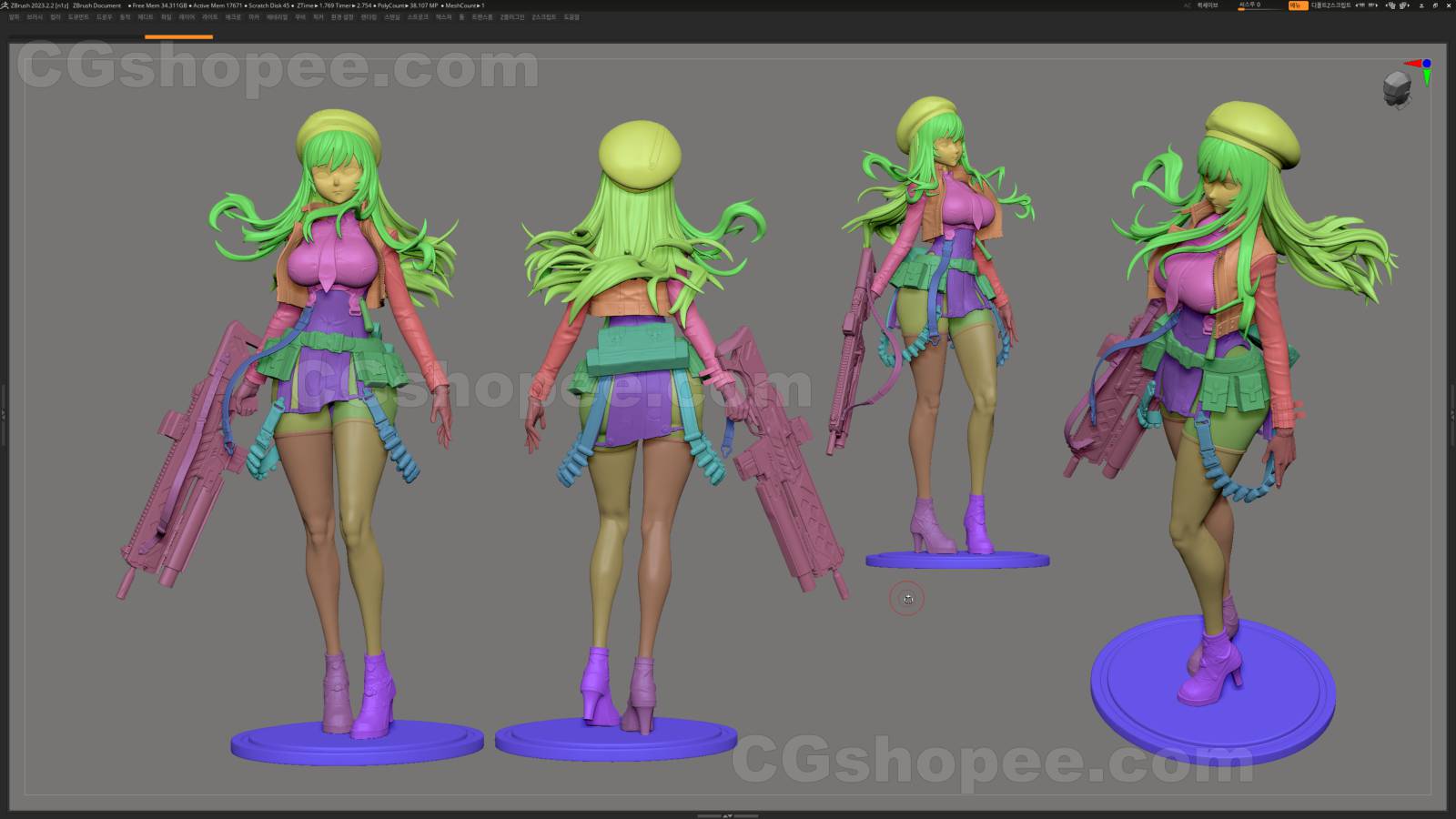 图片[3]|Goddess of Victory Nikke Rapi - 3D Print Model - cgshopee|cgshopee